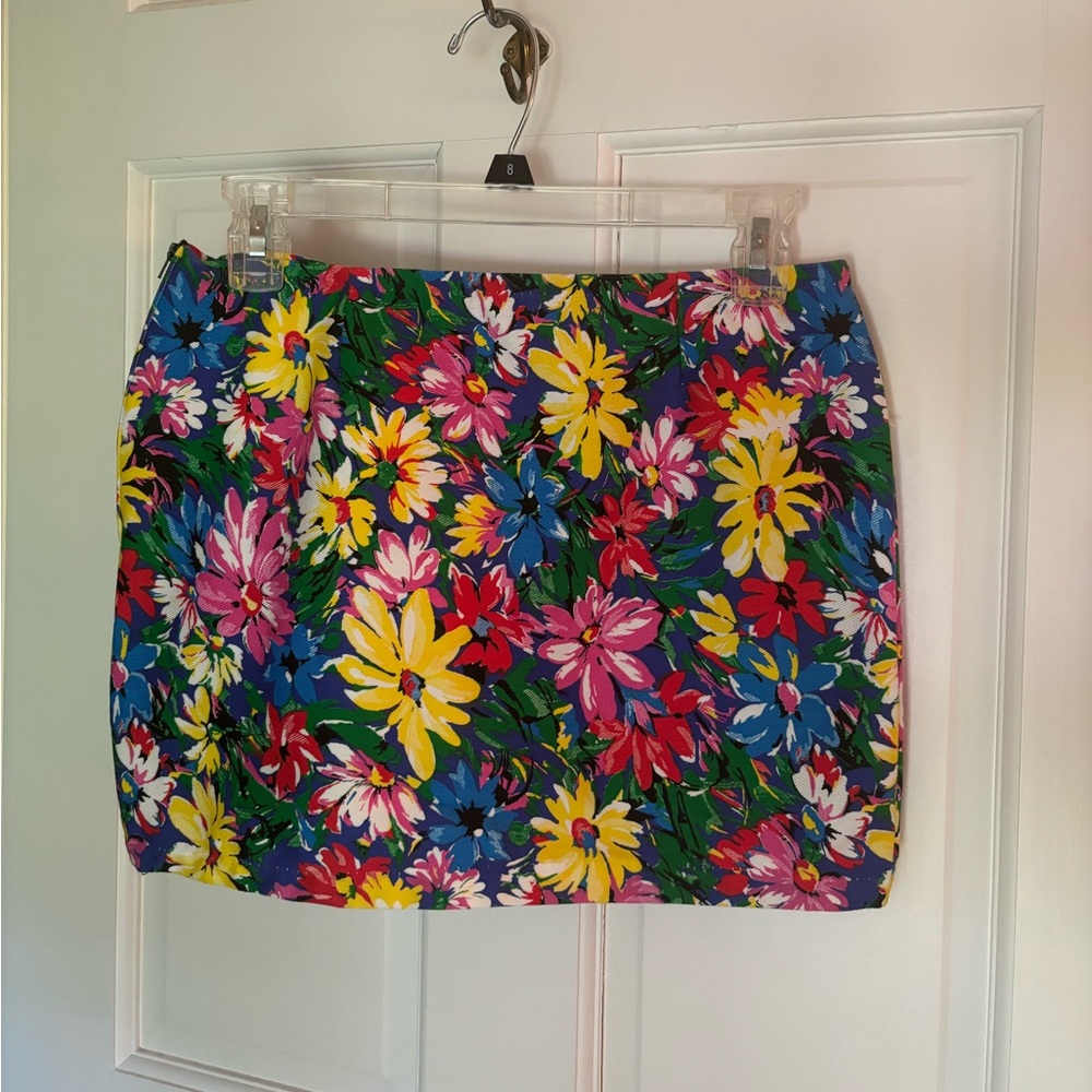 Vintage 80s/90s floral mini micro skirt